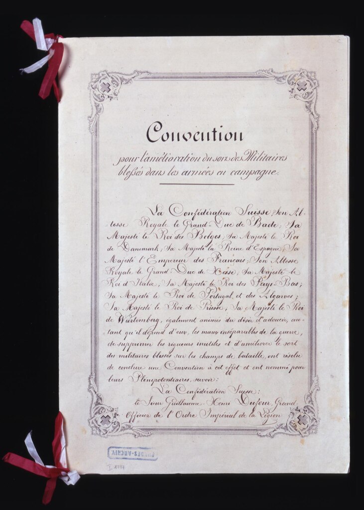 Convention de Genève en 1864